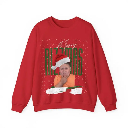 Merry Rizzmas Unisex Sweatshirt, Christmas Holiday Rizzler Jumper, Festive Xmas Gift, Winter Apparel, Cozy Pullover,...