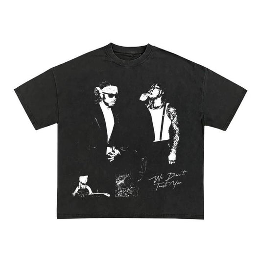Metro Boomin & Future "We Don't Trust You" Garment Dyed T Shirt Hoodie, Sweatshirt | InkThreadWorks.com