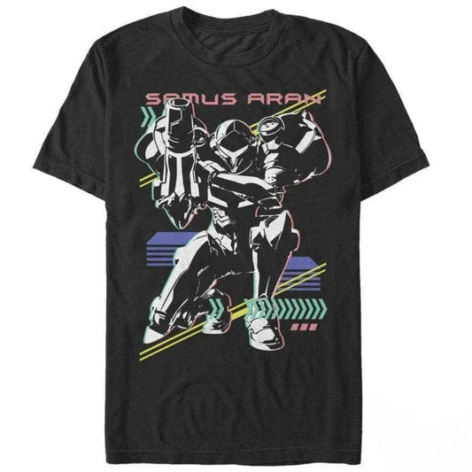Metroid - Samus Aran Neon - T-Shirt