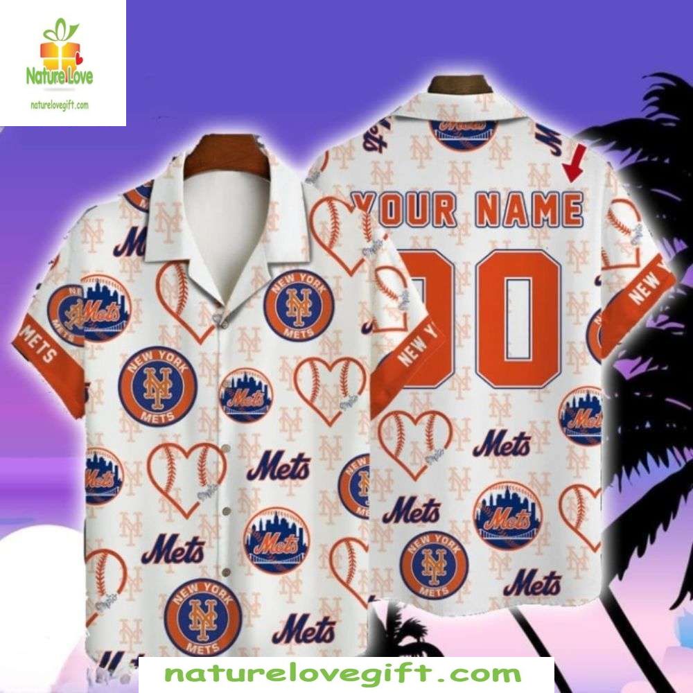 Mets Pride Hawaiian Shirt Personalized Fan Jersey MLB Baseball Apparel
