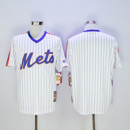 Mets Blank White Pullover Retro Fan Edition