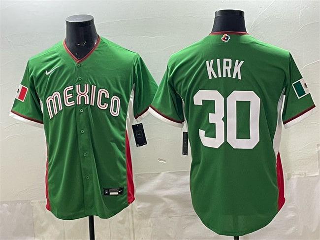 Mexico Baseball #30 Alejandro Kirk Green 2026 World Baseball Classic Home Stadium
