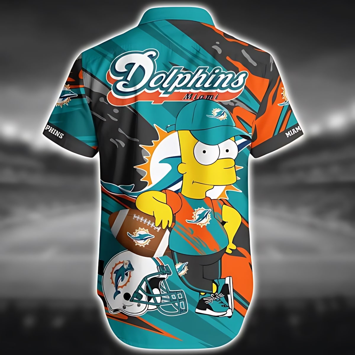 Miami Dolphins Hawaiian Shirt Dynamic Wave Design 565707