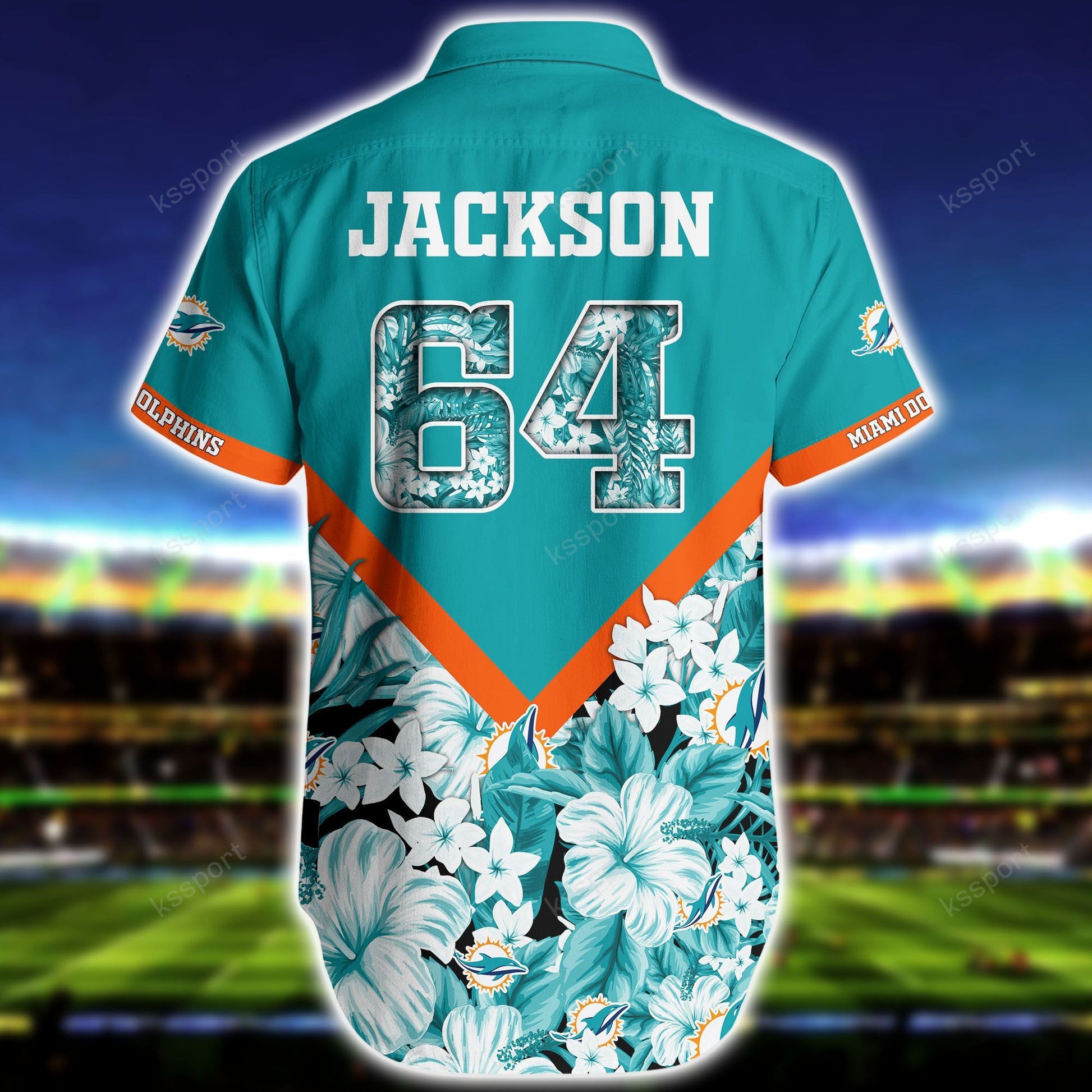 Miami Dolphins Hawaiian Shirt Floral Design Victory 728440