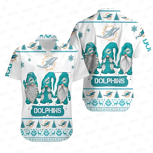 Miami Dolphins Hawaiian Shirt Gnome Squad Design 779692