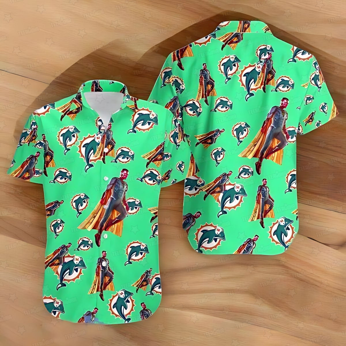 Miami Dolphins Hawaiian Shirt Heroic Style 421058