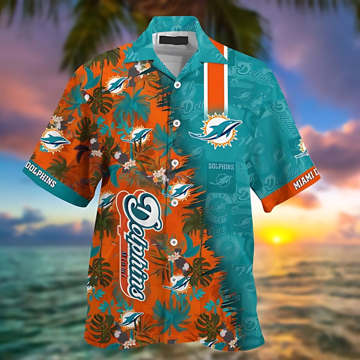 Miami Dolphins Hawaiian Shirt Island Spirit Design by