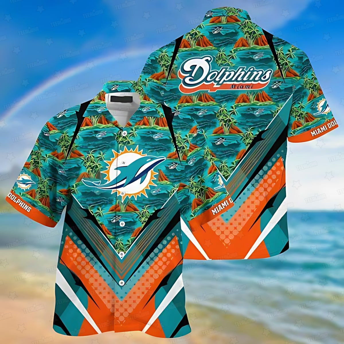 Miami Dolphins Hawaiian Shirt Island Vibes 131440