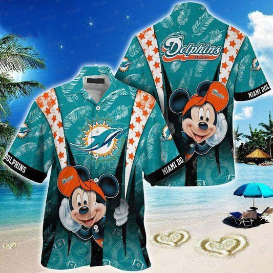 Miami Dolphins Hawaiian Shirt Sunset Stadium Design 900496