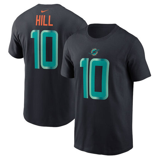 Miami Dolphins #10 Tyreek Hill Black 2025 Rivalries Collection Player Name & Style 1