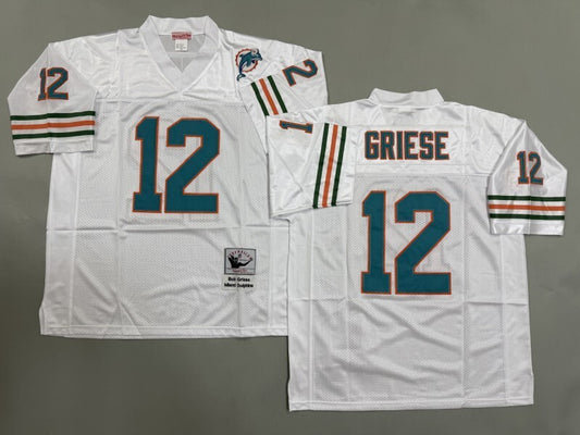 Miami Dolphins #12 Bob Griese Miami Dolphins Style 2