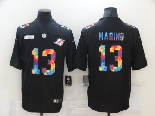 Miami Dolphins #13 Dan Marino Rainbow 828