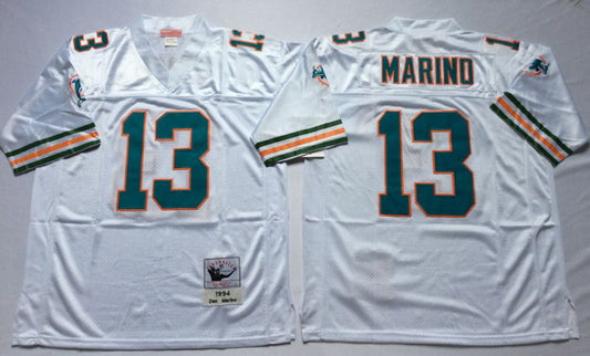 Miami Dolphins #13 Dan Marino Throwback Style 2