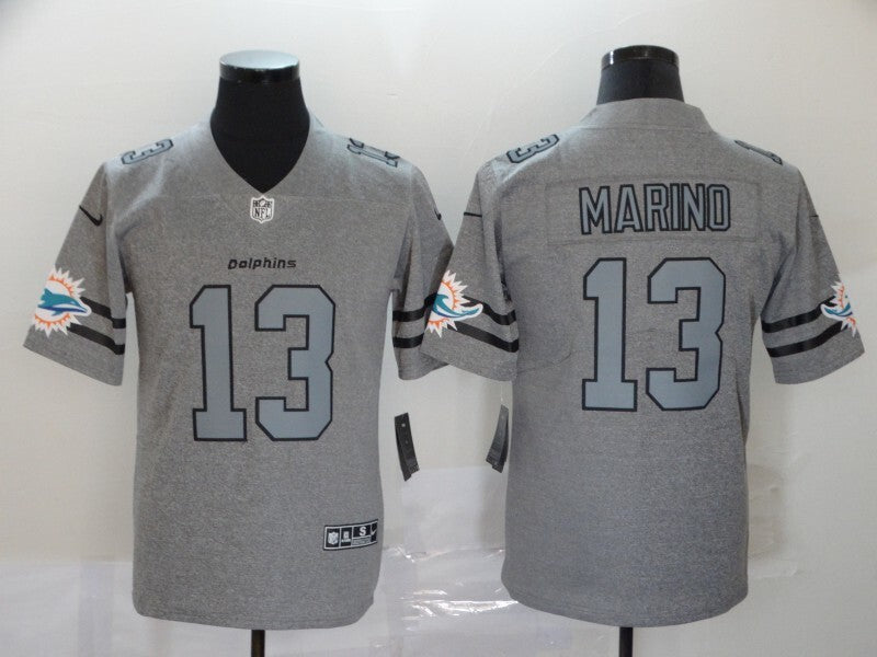 Miami Dolphins #13 Retro Hemp Gray 252