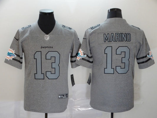 Miami Dolphins #13 Retro Hemp Gray 252