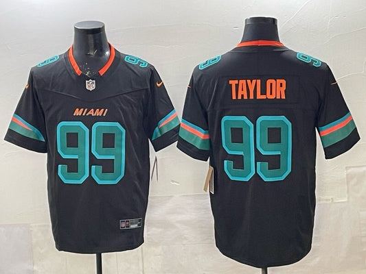 Miami Dolphins #99 Jason Taylor Dolphins Retro 5 Edition