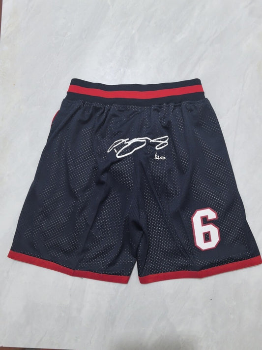 Miami Heat Heat Black Retro Shorts Style 1