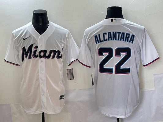 Miami Marlins #22 Sandy Alcantara Marlins Adult Style 1