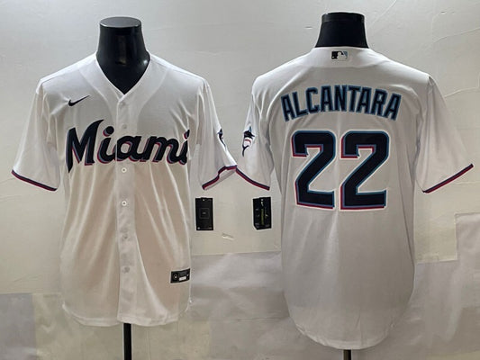 Miami Marlins #22 Sandy Alcantara Marlins Adult Style 3