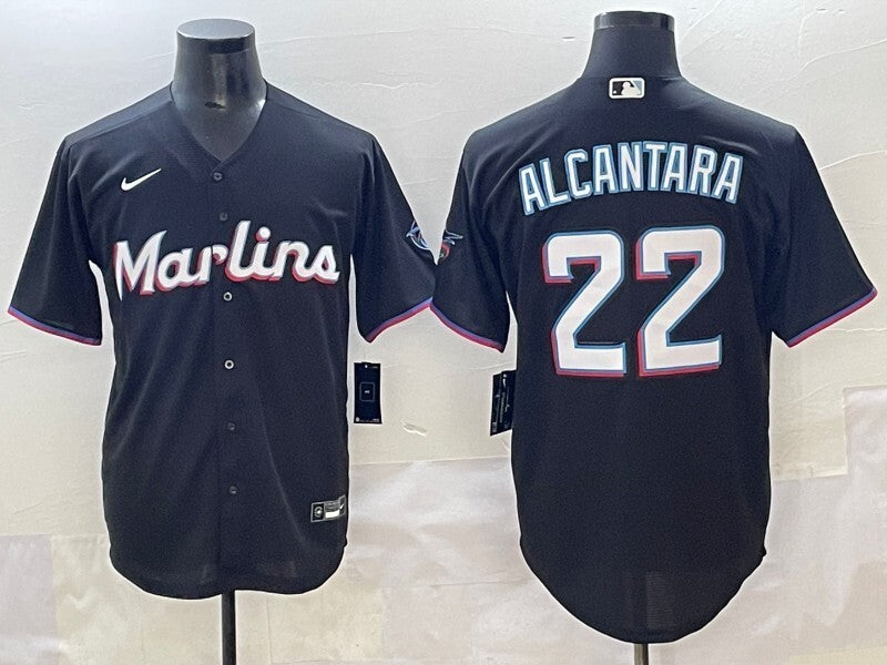 Miami Marlins #22 Sandy Alcantara Marlins Adult Style 4