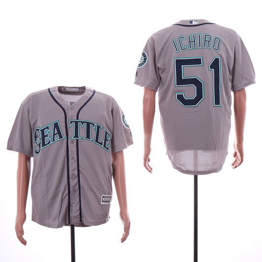 Miami Marlins #51 Suzuki Ichiro Mariners 521 Gray Fan