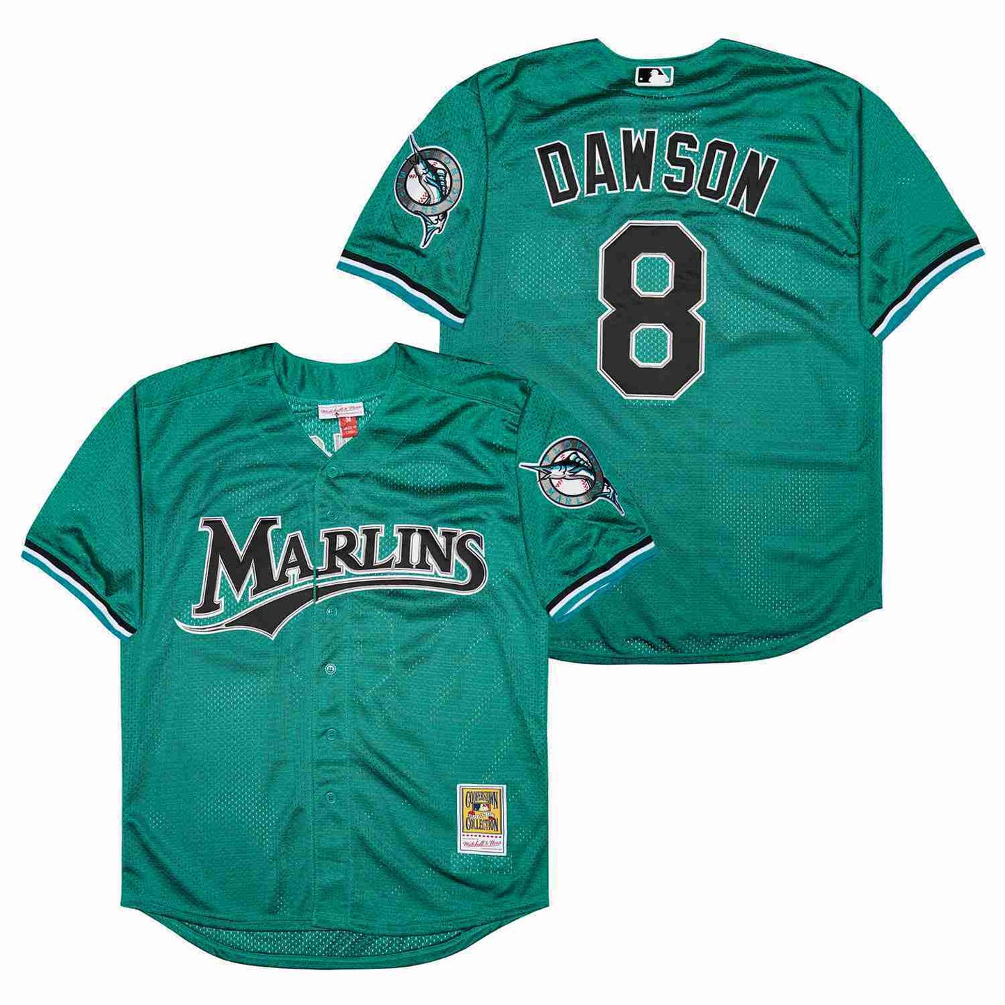 Miami Marlins #8 Andre Dawson 8 Green BP Edition Retro