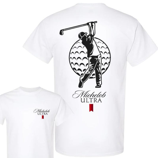 Michelob Ultra Golf Tshirt , Double Side ,Full Color, Men's Tops , For Him , For Her,Michelob Ultra Tee Hoodie, Sweatshirt