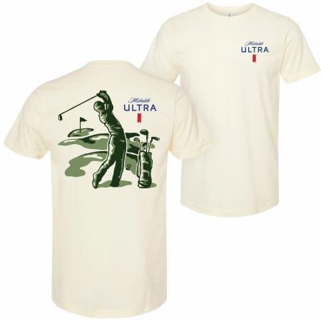 Michelob Ultra Golfing Hole In One Front and Back Print T-Shirt Hoodie, Sweatshirt | InkThreadWorks.com
