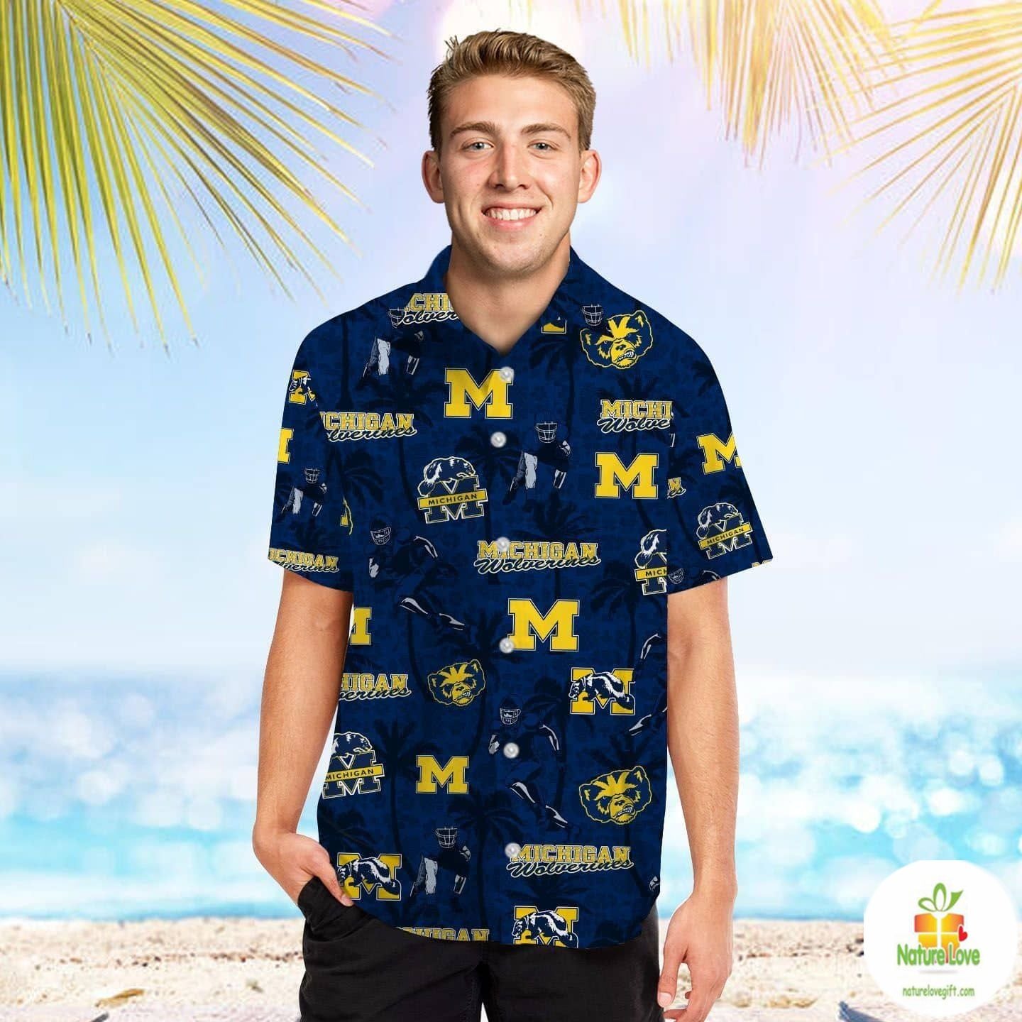 Michigan Wolverines Personalized NCAA Hawaiian Shirt