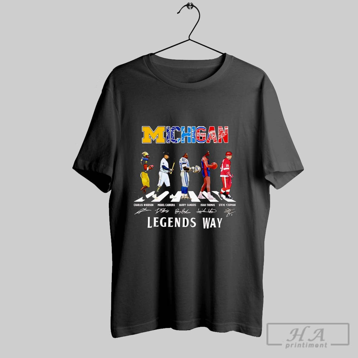 Michigan Sports Abbey Road Legends Way Signature Shirt Hoodie Sweater Longsleeve And V Neck