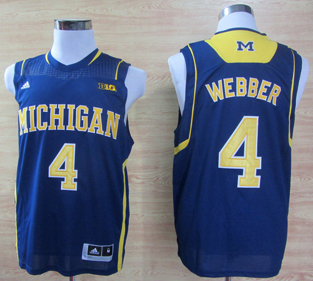 Michigan Wolverines 4 Webber blue