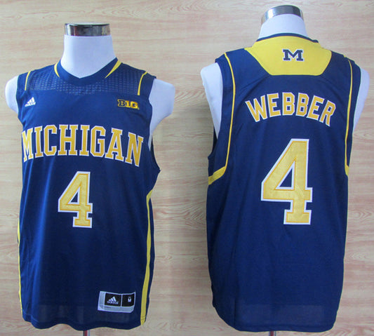 Michigan Wolverines 4 Webber blue