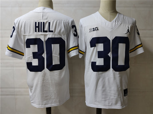 Michigan Wolverines #30 Hill Style 1