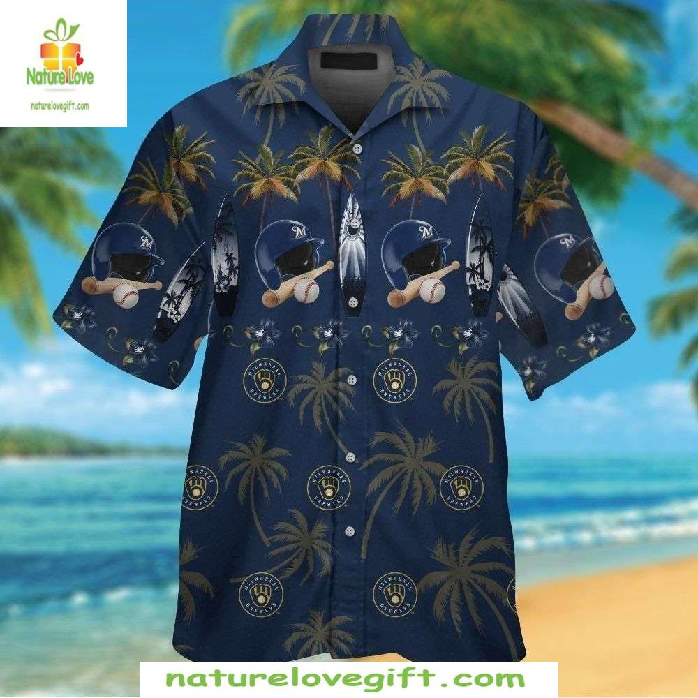 Milwaukee Brewers Hawaiian Shirt Aloha Baseball Shirt Stylish MLB Apparel