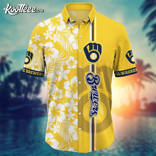 Milwaukee Brewers MLB Aloha Hawaiian Shirt