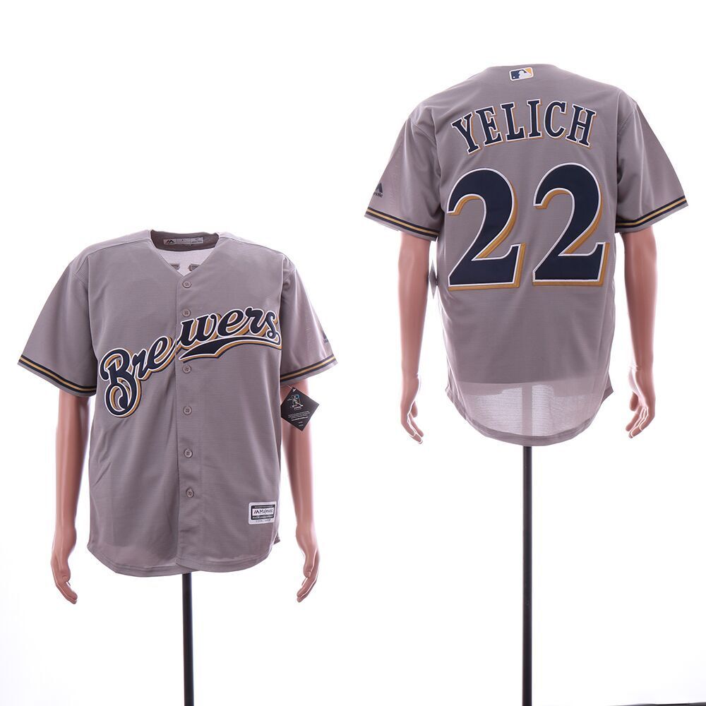 Milwaukee Brewers #22 Christian Yelich Style 3