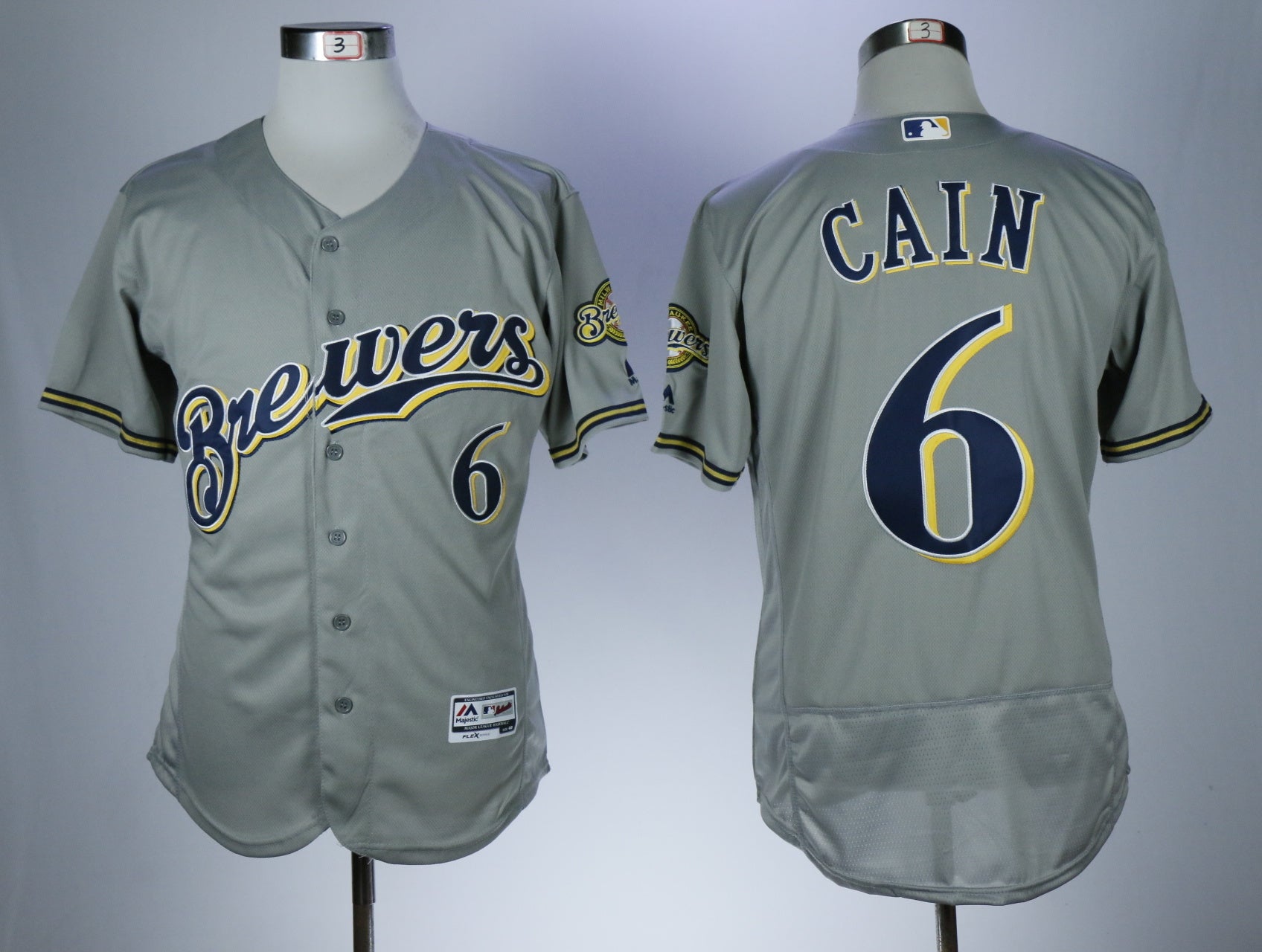 Milwaukee Brewers #6 Lorenzo Cain Style 4