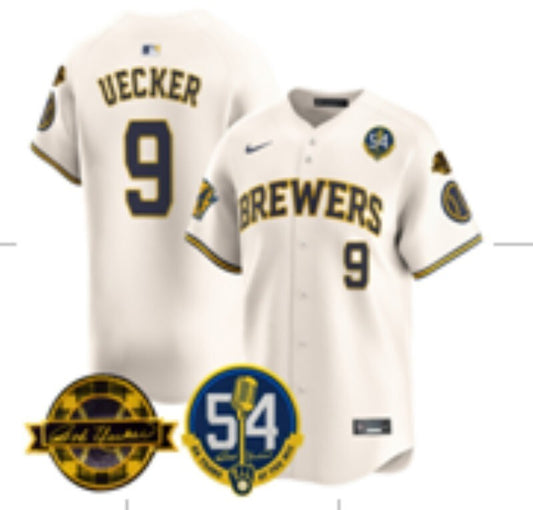 Milwaukee Brewers #9 Uecker Brewers Adult Style 6