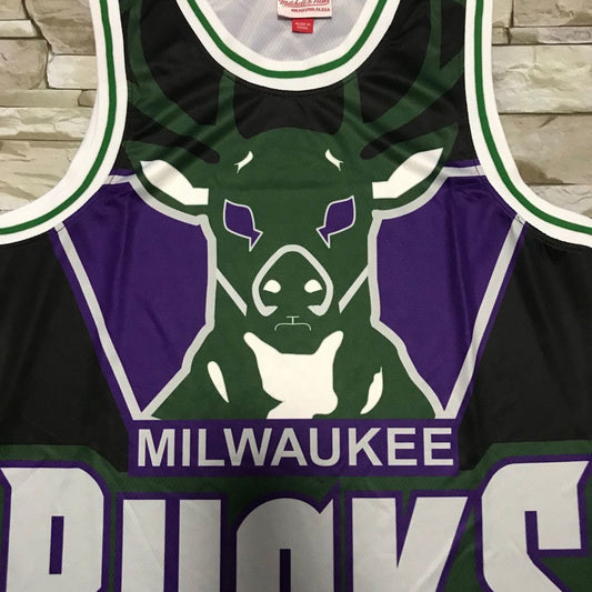 Milwaukee Bucks Bucks mitchell&ness Classic Jersey Style 4