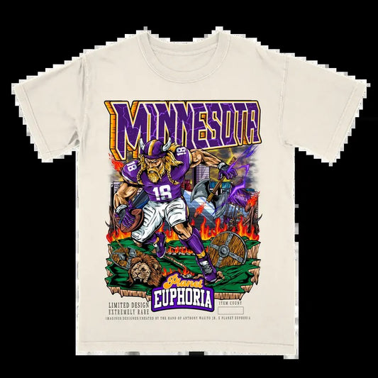 Min.ne.sota Football Tee Gift For Fan - Men's Casual T-shirt - Menswear Hoodie, Sweatshirt | InkThreadWorks.com