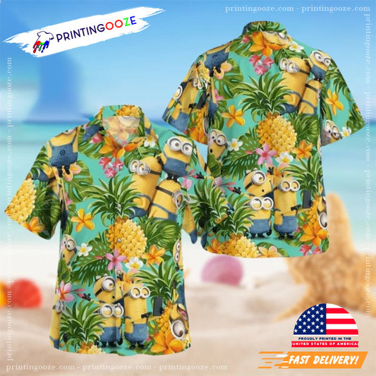 Minion Tropical Vibes 3D Hawaiian Shirt