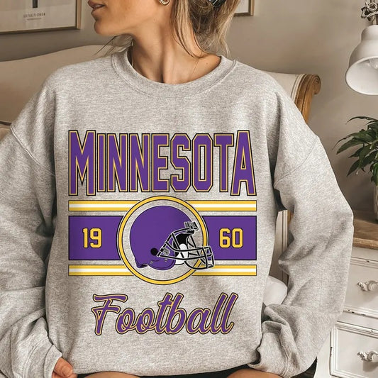 Minnesota Vintage Sweatshirt, Classic Minnesota Football Sweater, Minnesota Football Crewneck, Minnesota Football Sweatshirt for Women