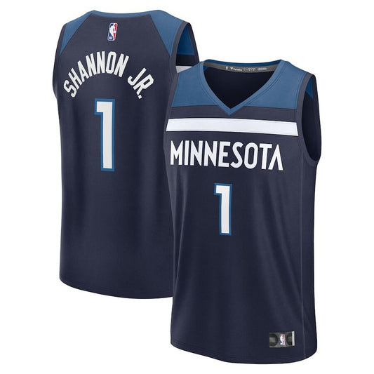 Minnesota Timberwolves #1 Terrence Shannon Jr. Replica Jersey - Navy - Icon Edition