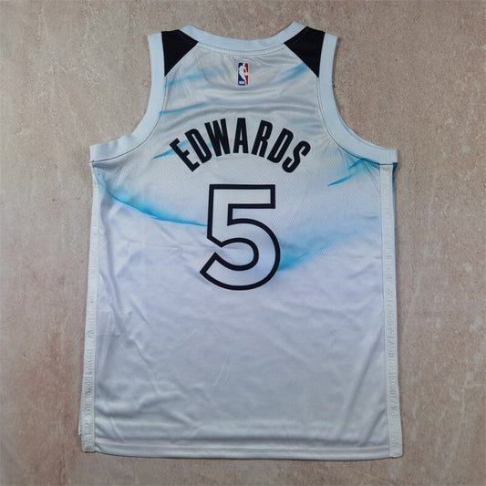 Minnesota Timberwolves #5 Anthony Edwards Hot Press Timberwolves Style 1