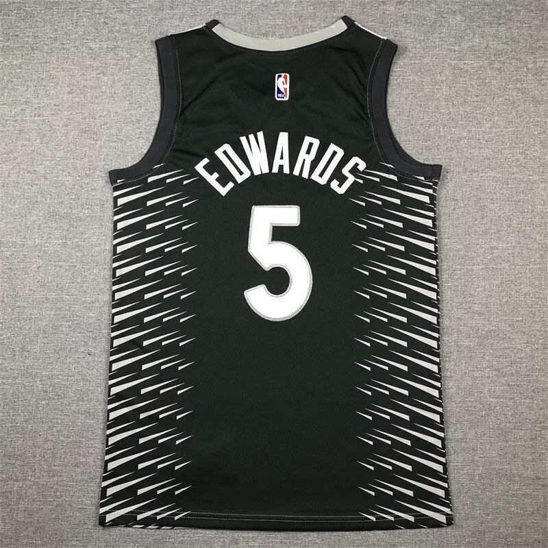 Minnesota Timberwolves #5 Anthony Edwards Timberwolves 5 Gray s-xxl Style 1
