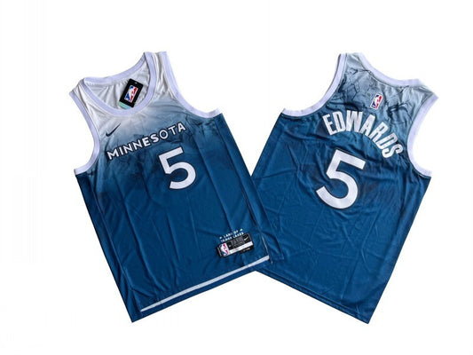 Minnesota Timberwolves #5 Anthony Edwards Timberwolves 5 # 2024 New City Edition -- Anthony . Edwards