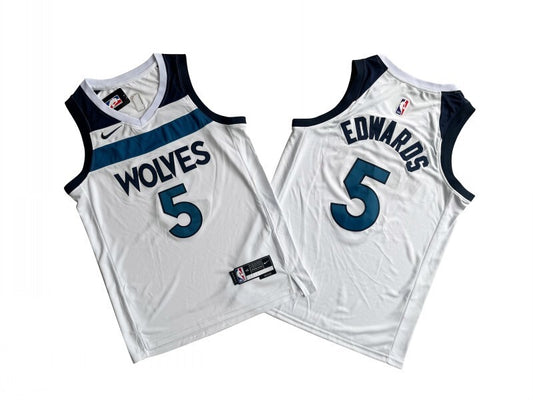 Minnesota Timberwolves #5 Anthony Edwards Timberwolves 5 # White Fan Edition -- Anthony . Edwards
