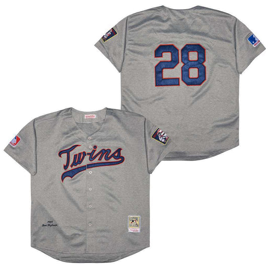 Minnesota Twins #28 Bert Blyleven Twins 28 Hemp Gray 1969 Retro Style 1