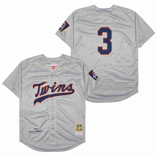 Minnesota Twins #3 Harmon Killebrew Twins 3 Hemp Gray 1969 Retro Style 1