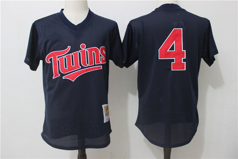 Minnesota Twins #4 Paul Molitor Mesh Throwback